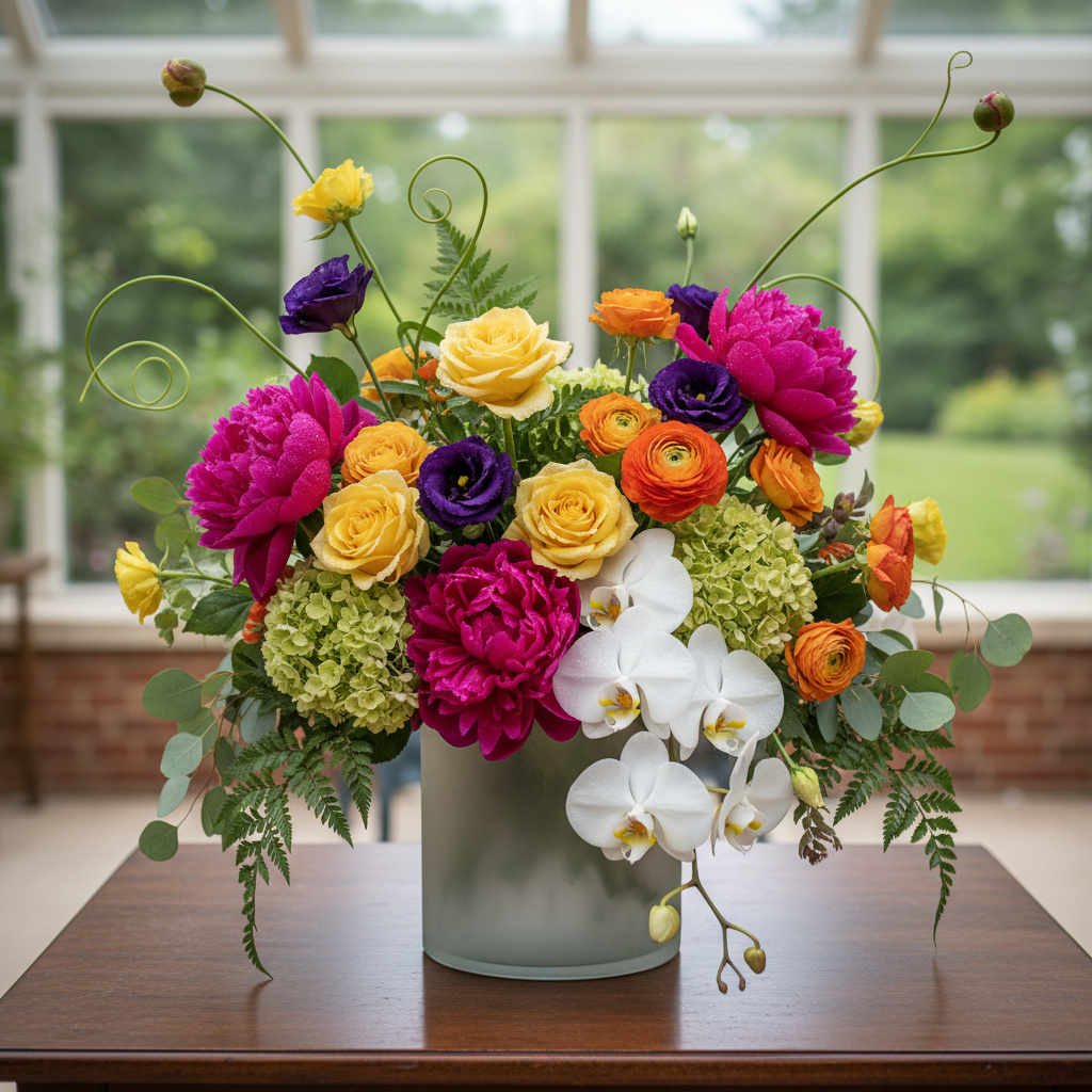 Vibrant floral arrangement by Trevanae Blooms